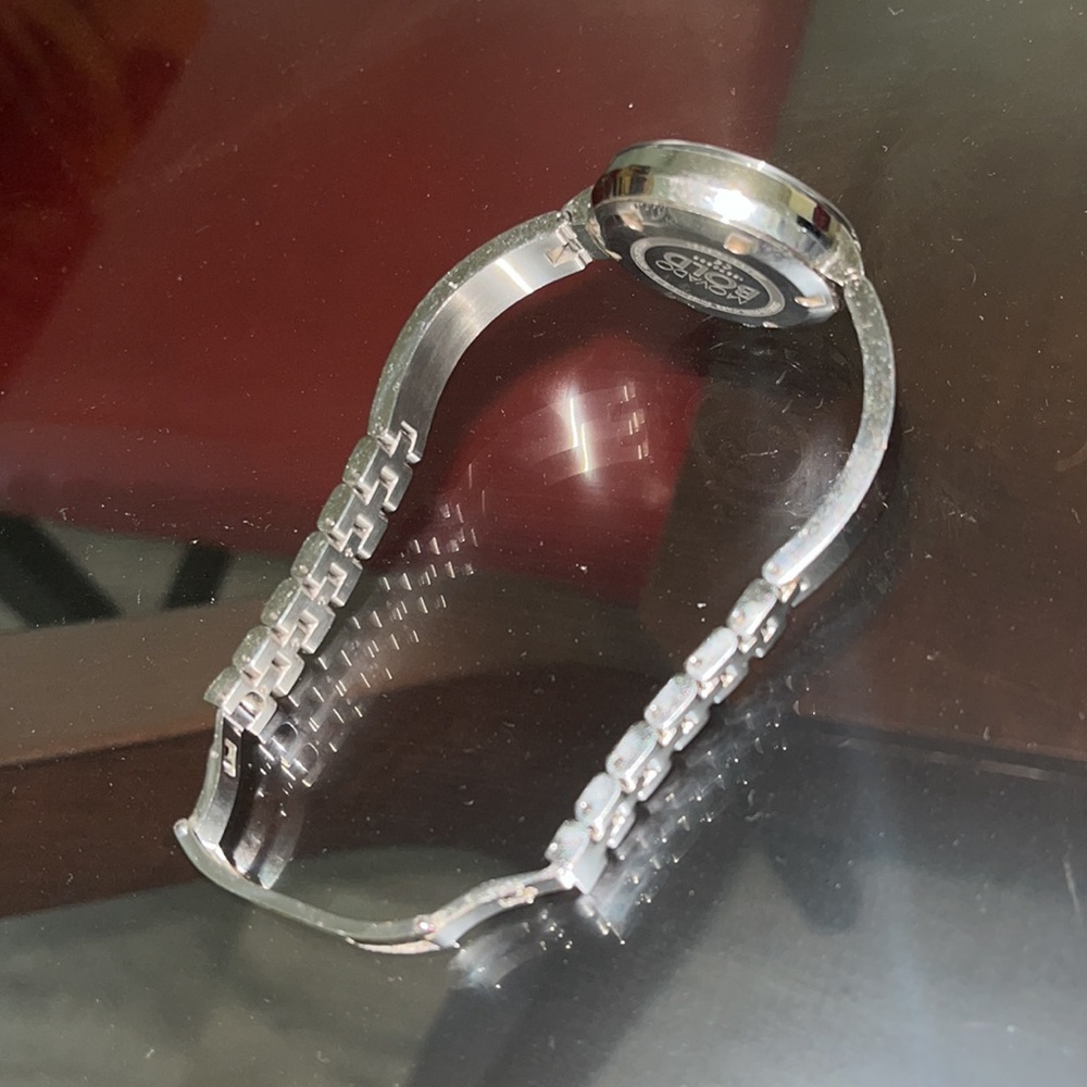 Movado Women's BOLD Bangle Stainless Steel with Sunray Dial Silver/Gold/… - Picture 5 of 7
